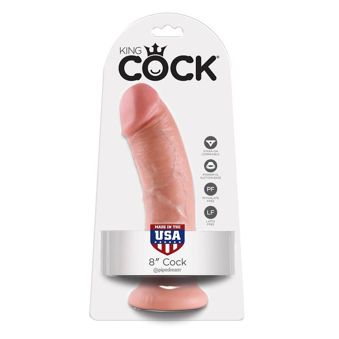KING COCK - 8 DILDO VLEESKLEURIG 20.3 CM