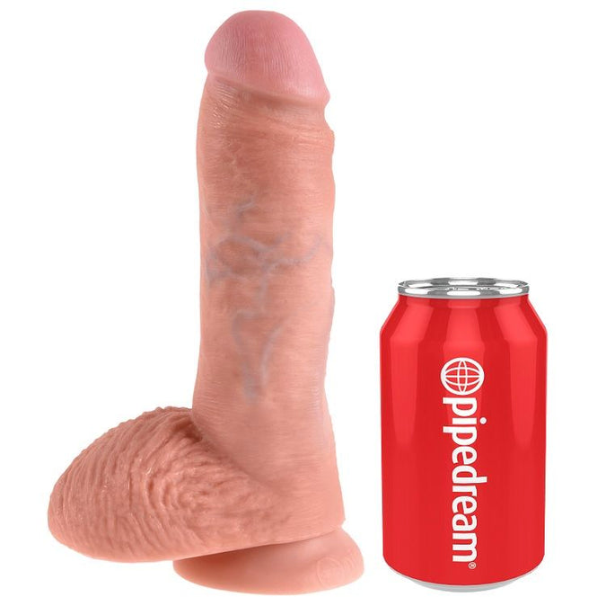 King Cock – 8 Dildo with Balls Flesh 20.3 cm