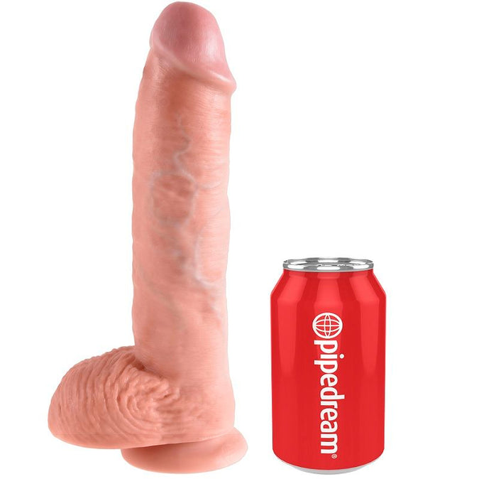 King Cock – 10 Dildo with Balls Flesh 26.5 cm