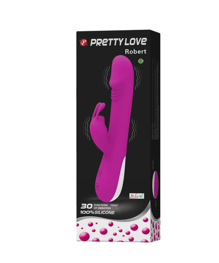 PRETTY LOVE - FLIRTATION ROBERT VIBRATOR WITH CLITORIS STIMULATOR