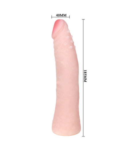 BAILE - REALISTISCHE SILICONEN DILDO MET HUIDGEVOEL 19 CM WILLEKEURIGE DOOSKLEUR