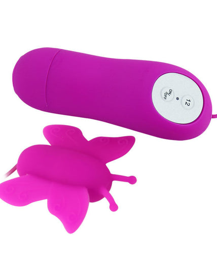 BAILE - LOVE EGGS BUTTERFLY CLITORIS STIMULATOR 12 SPEEDS LILAC REMOTE CONTROL