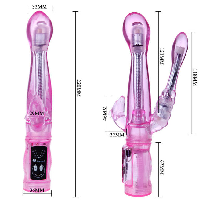 Baile – Flexible Vibrator With Anal Stimulator