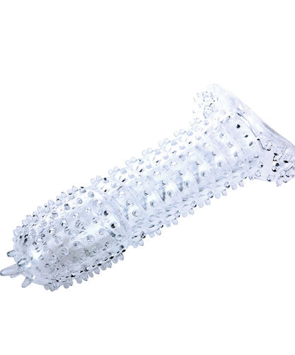 Baile – Penis Sheath With Stimulating Points Purple 14 CM