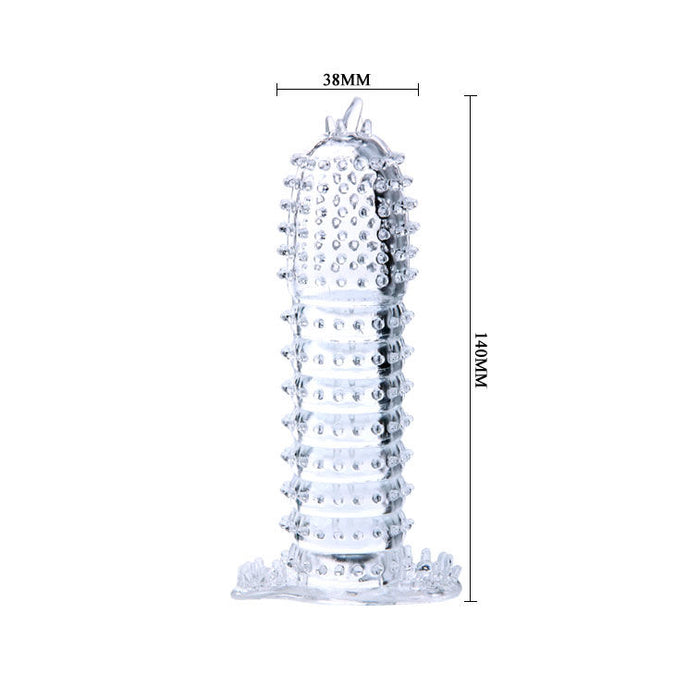 Baile – Penisüberzug mit stimulierenden Punkten Lila 14 CM