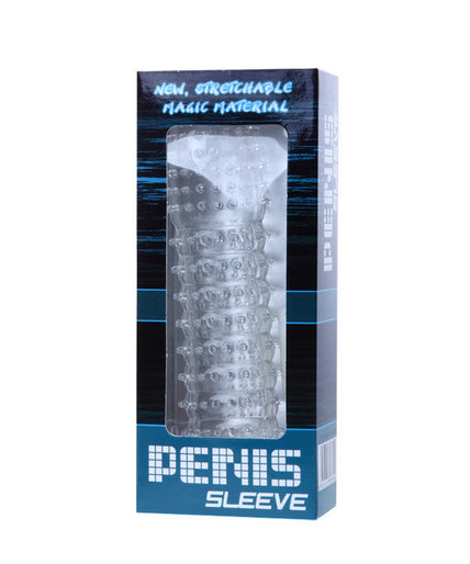 Baile – Penis Sheath With Stimulating Points Purple 14 CM