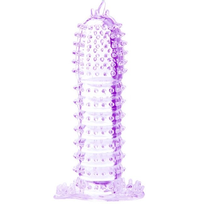 Baile – Penisüberzug mit stimulierenden Punkten Lila 14 CM