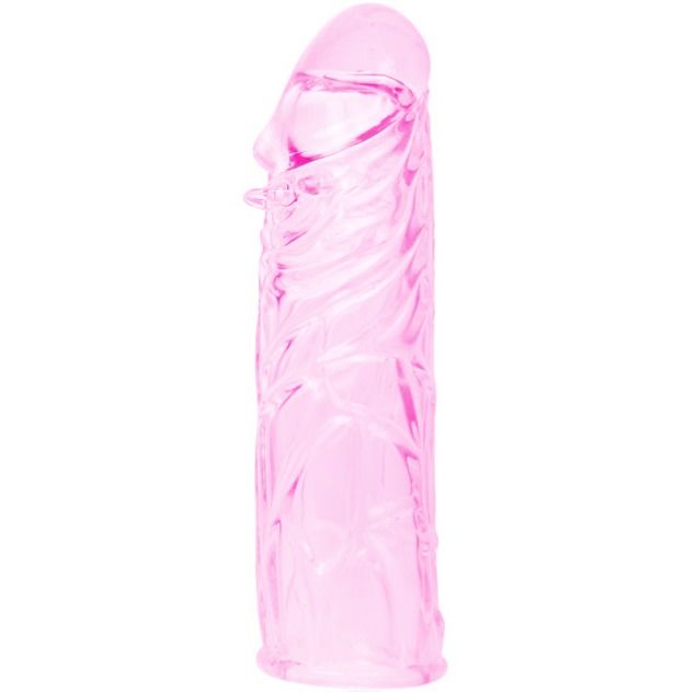 Baile – Pink Stimulating Silicone Penis Cover 13 CM