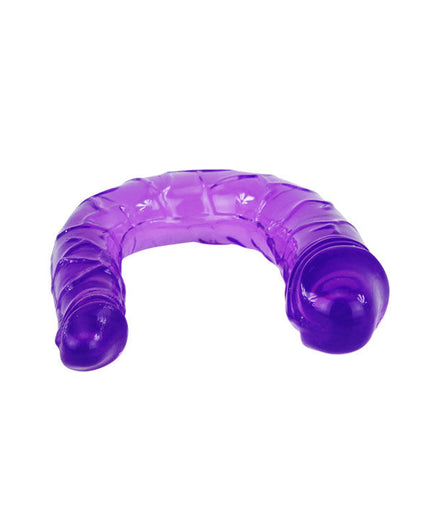 BAILE - DOUBLE DILDO IN LILAC FLEXIBLE JELLY