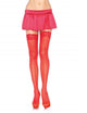 Leg Avenue – Rote Strumpfhose mit Spitzenabschluss 