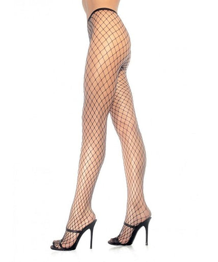 LEG AVENUE - ZWARTE DIAMANT NET PANTY