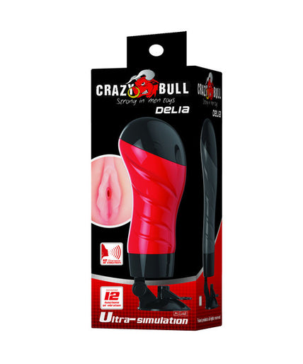 CRAZY BULL - VAGINA WITH VOICE MASTURBATOR BASE