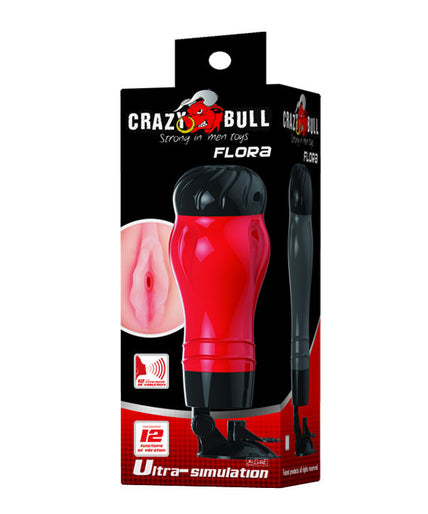 CRAZY BULL - FLORA VAGINA WITH VOICE MASTURBATOR BASE