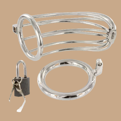 Metal Hard Bird Chastity Cage – Stainless Steel