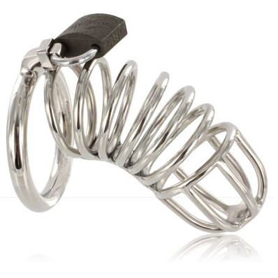Metal Hard Cage Chastity Ring – Stainless Steel