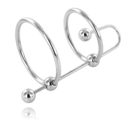 METAAL HARD - EXTREME RING MET URETHRALE STOP