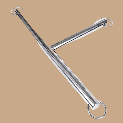 Metal Hard Bar Submission Handcuffs – Stainless Steel