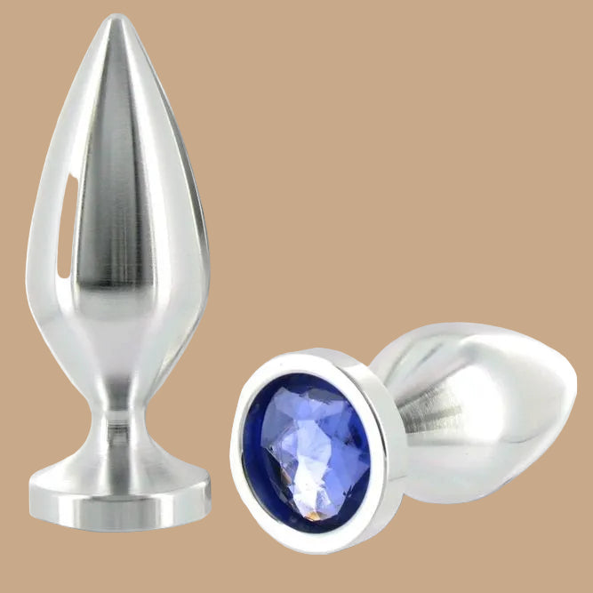 Metal Hard – Anal Plug Aluminum Crystal – Large 10.16cm
