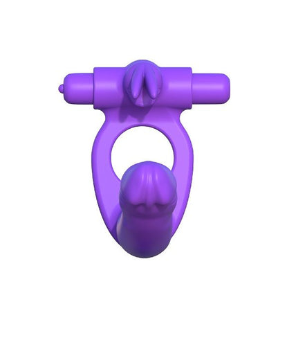 FANTASY C-RINGZ - SILICONE DOUBLE VIBRATOR RABBIT