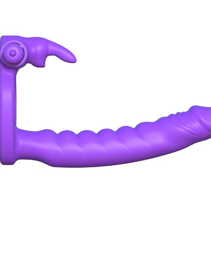 FANTASY C-RINGZ - SILICONE DOUBLE VIBRATOR RABBIT