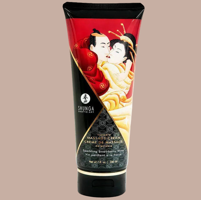 Shunga – Strawberry & Cava Massage Cream 200ml