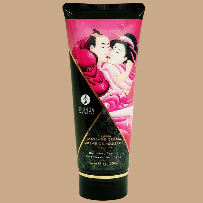 Shunga Framboos Massagecrème 200ml