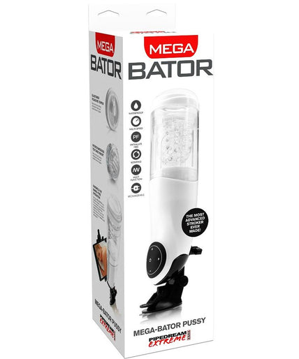 EXTREME TOYZ - PDX MEGA BATOR USB MALE MASTURBATOR VAGINA WHITE