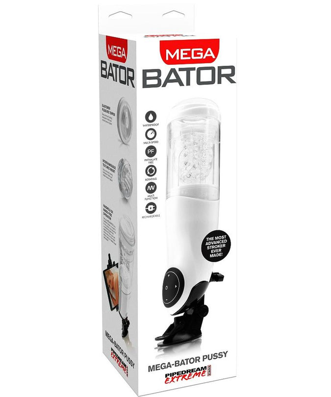 EXTREME TOYZ - PDX MEGA BATOR USB MALE MASTURBATOR VAGINA WHITE