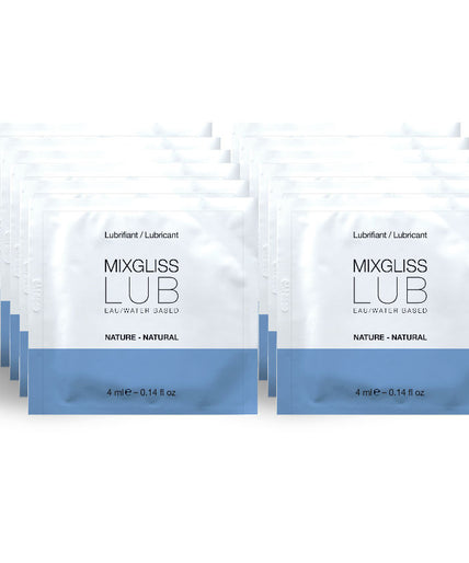 MIXGLISS - NATUURLIJK WATERGEDRAGEN GLIJMIDDEL 12 ENKELE DOSES 4 ML