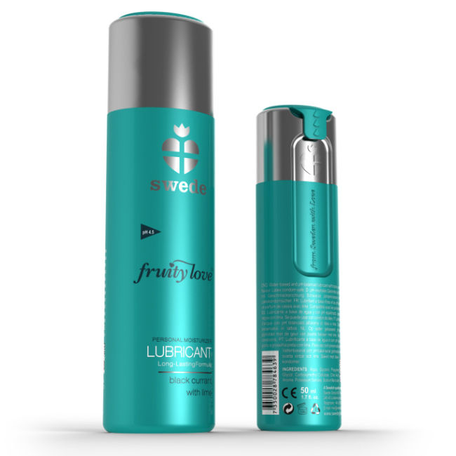 SWEDE - VRUCHTIG LIEFDESGLIJMIDDEL ZWARTE BES LIMOEN 100 ML