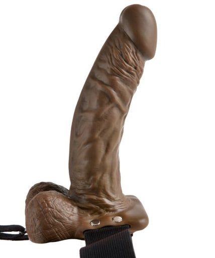 FETISH FANTASY SERIES - SERIES 7 HOLLOW STRAP-ON WITH BALLS