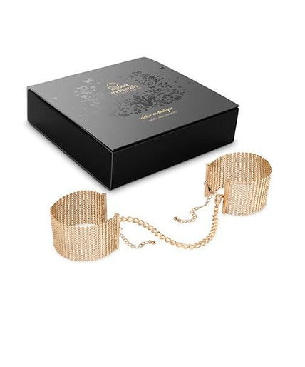 BIJOUX - DÉSIR MÉTALLIQUE GOLDEN METAL MESH HANDCUFFS