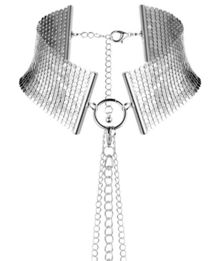 BIJOUX - DÉSIR MÉTALLIQUE SILVER METALLIC NECKLACE