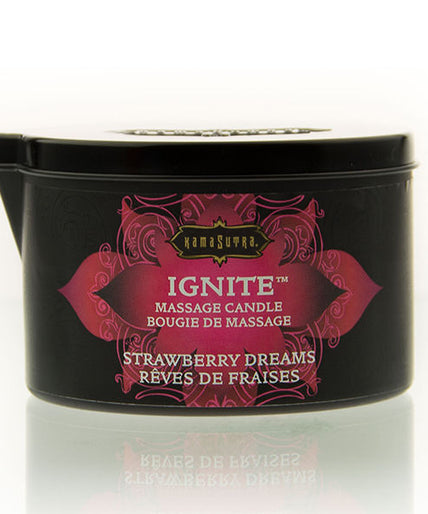KAMASUTRA - STRAWBERRY DREAMS MASSAGEKAARS 170 GR