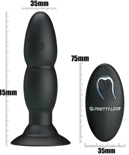 PRETTY LOVE - PLUG VIBRATOR AND ROTATION BY REMOTE CONTROL