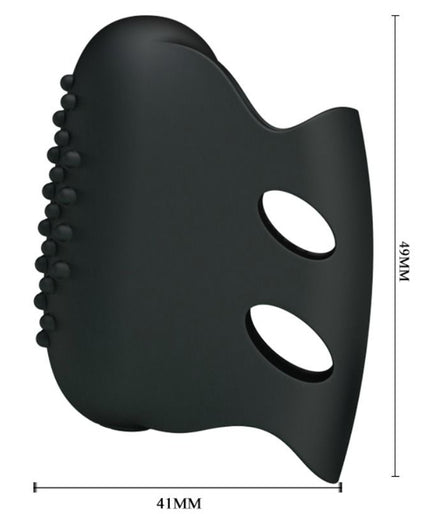 PRETTY LOVE - FLIRTATION STEWARD BLACK VIBRATION THIMBLE