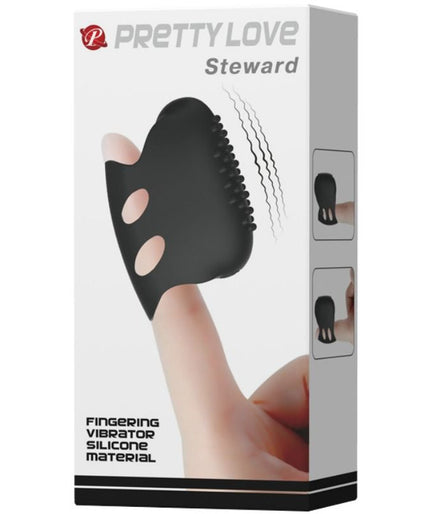 PRETTY LOVE - FLIRTATION STEWARD BLACK VIBRATION THIMBLE
