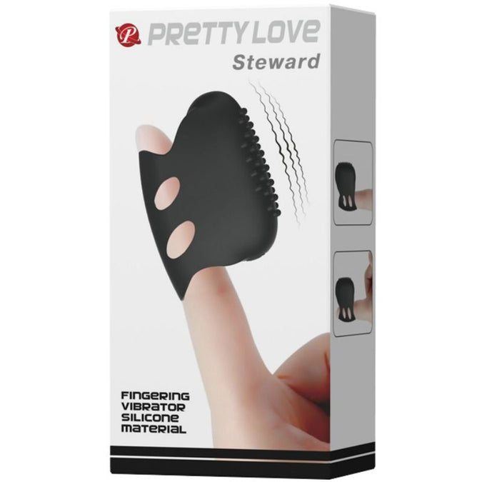 Pretty Love – Flirtation Steward Zwarte Vibrerende Duimring