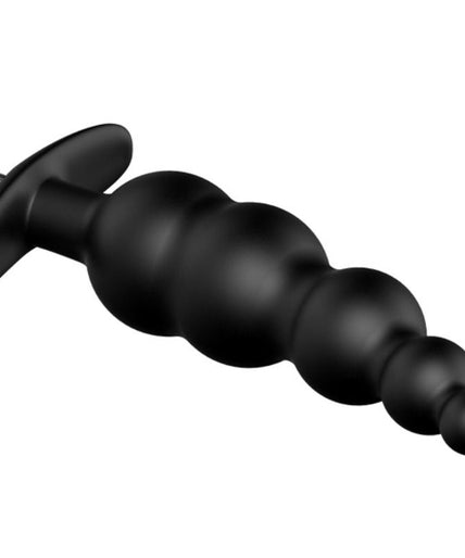 PRETTY LOVE - ANAL PLUG SILICONE EXTRA STIMULATION AND 12 VIBRATION MODES BLACK REMOTE CONTROL