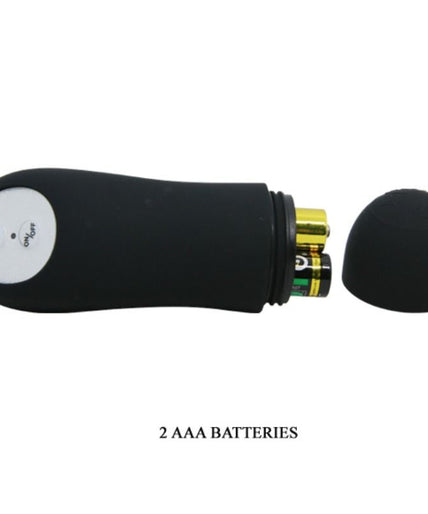 PRETTY LOVE - ANAL PLUG SILICONE EXTRA STIMULATION AND 12 VIBRATION MODES BLACK REMOTE CONTROL
