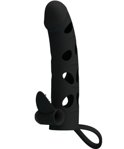 PRETTY LOVE - SILICONEN OVERTREK MET TRILLING 15,2 CM