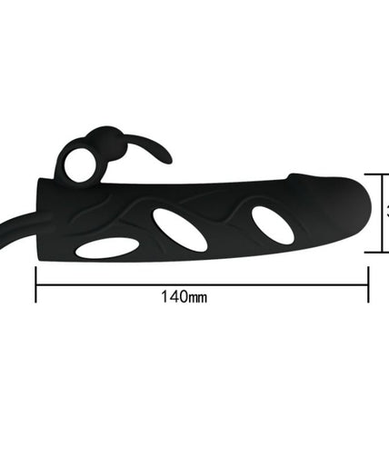 PRETTY LOVE - SILICONE COVER WITH VIBRATION 14 CM 1.0
