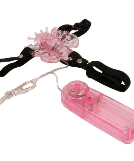 BAILE - HARNESS WITH MULTIVESPEED VIBRATING BUTTERFLY
