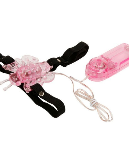 BAILE - HARNESS WITH MULTIVESPEED VIBRATING BUTTERFLY