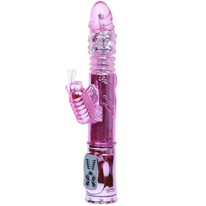 Baile – Oplaadbare vibrator met rotatie en kloppende Butterf stimulator