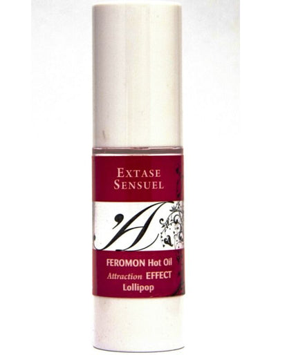 EXTASE SENSUAL - VERWARMEND EFFECT MASSAGEOLIE MET LOLLIPOP FEROMONEN 30 ML