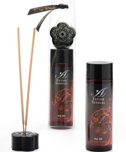 EXTASE SENSUAL - STIMULERENDE OLIE CHOCOLADE EN SINAASAPPEL 100 ML