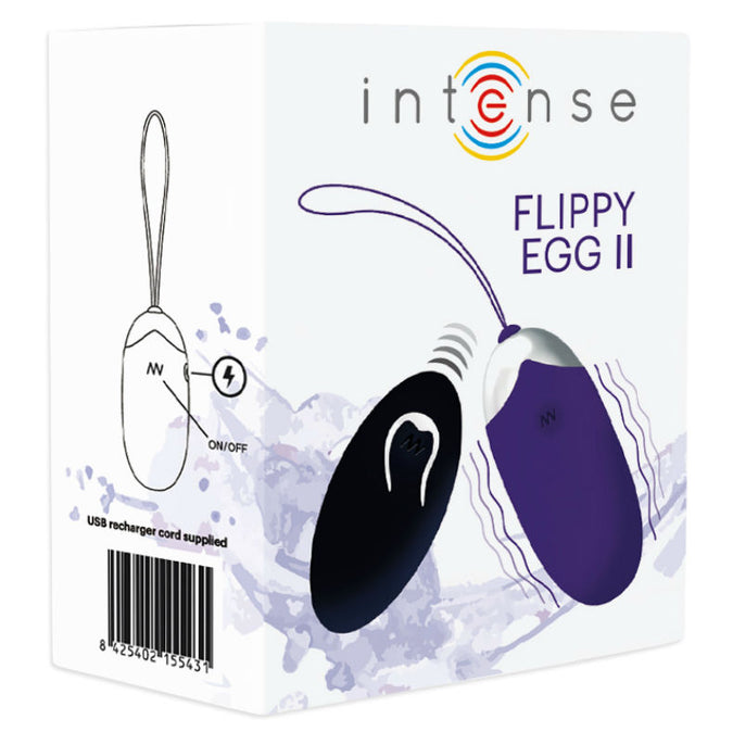 INTENSE - FLIPPY II VIBREREND EI MET AFSTANDSBEDIENING PAARS