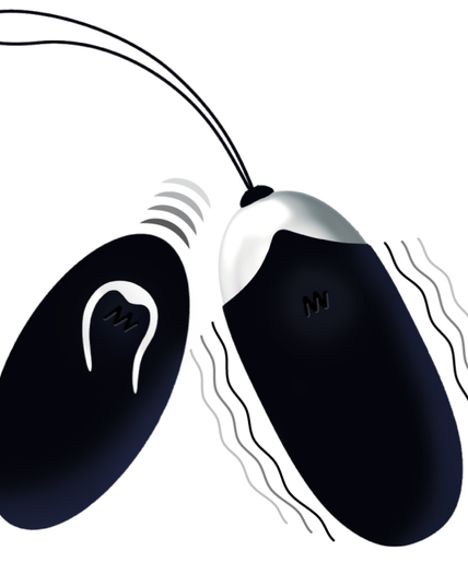 INTENSE - FLIPPY II VIBRATING EGG WITH REMOTE CONTROL BLACK