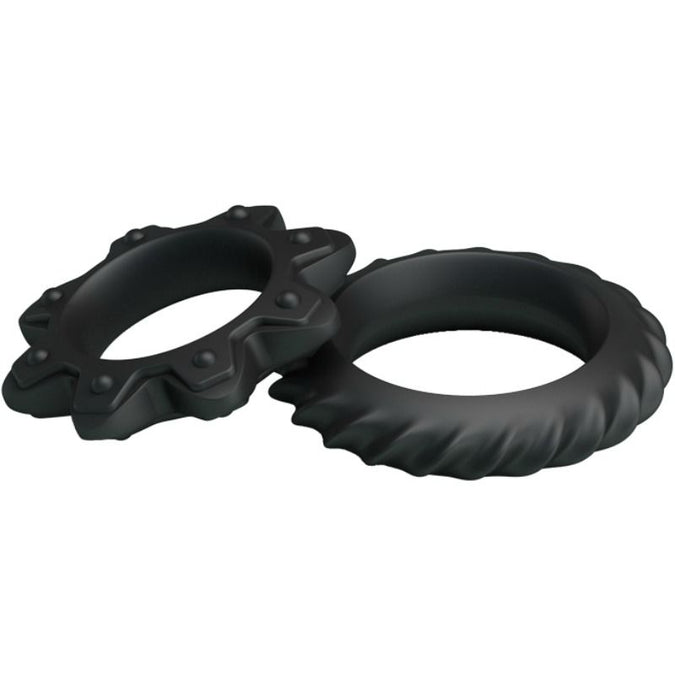 BAILE - SET VAN 2 RINGEN BLOEIENDE SILICONEN RINGEN